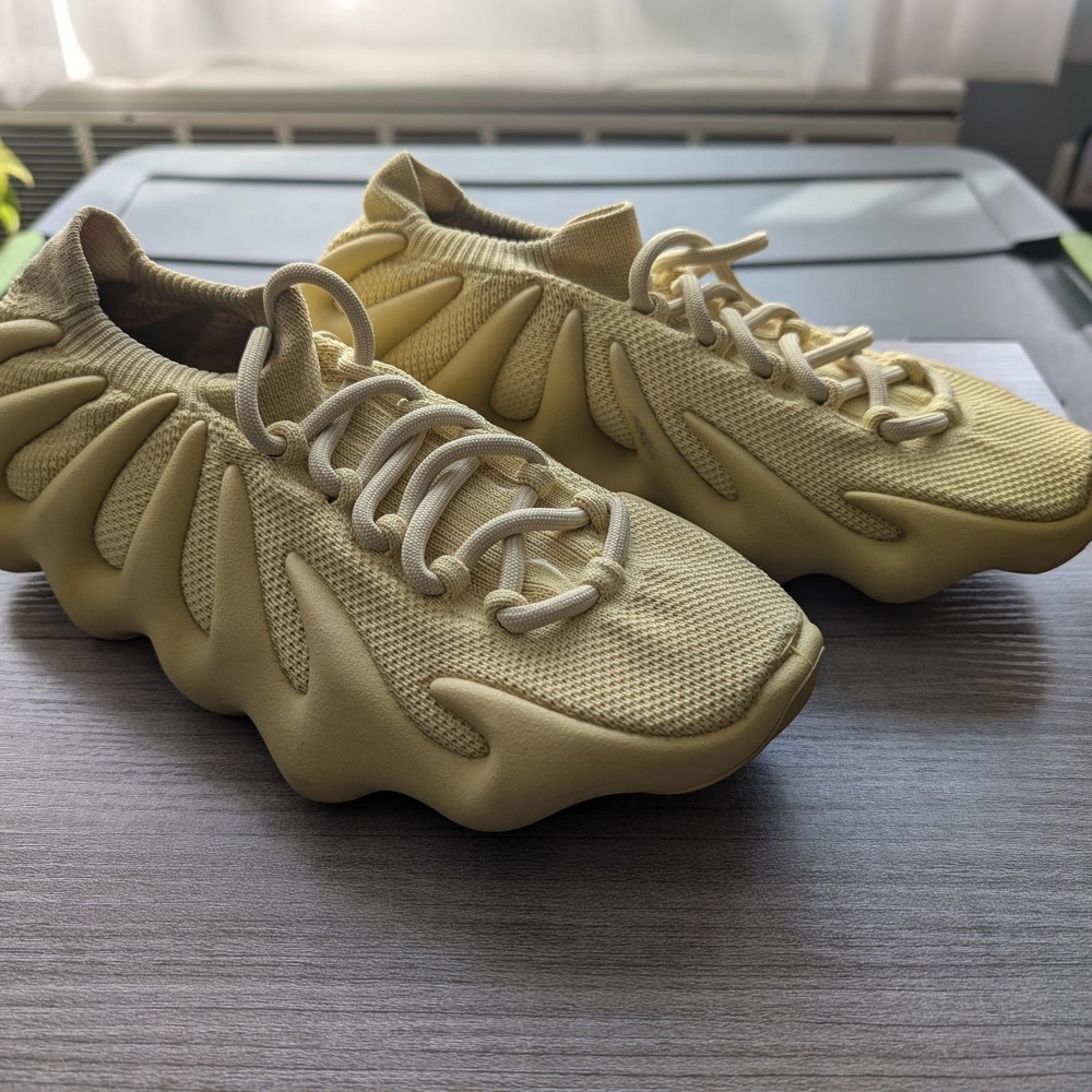 Futuristic Yellow Sneakers
